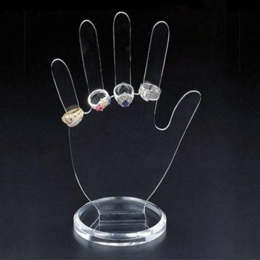 手指型透明亞克力戒指展示架